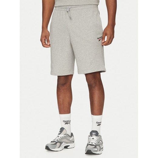 Reebok Szorty sportowe 100221793 Szary Regular Fit ze sklepu MODIVO w kategorii Spodenki męskie - zdjęcie 182675119