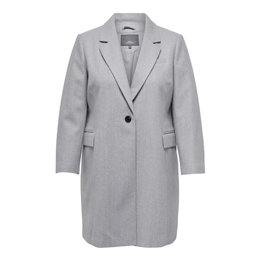 ONLY Carmakoma Płaszcz przejściowy 15295413 Szary Regular Fit ze sklepu MODIVO w kategorii Płaszcze damskie - zdjęcie 182675199
