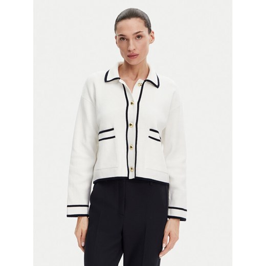 Barbour Kardigan LKN1621WH71 Écru Regular Fit ze sklepu MODIVO w kategorii Swetry damskie - zdjęcie 182675255