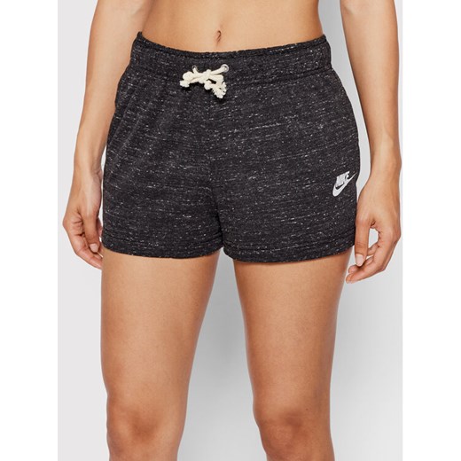 Nike Szorty sportowe Sportswear Gym Vintage DM6392 Czarny Regular Fit ze sklepu MODIVO w kategorii Szorty - zdjęcie 182675336
