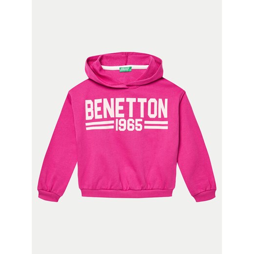 United Colors Of Benetton Bluza 3J68C203Q Różowy Regular Fit ze sklepu MODIVO w kategorii Bluzy dziewczęce - zdjęcie 182675337