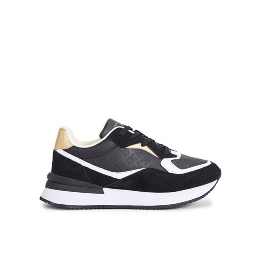 Tommy Hilfiger Sneakersy Lux Monogram Runner FW0FW07816 Czarny Tommy Hilfiger 39 MODIVO