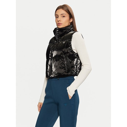 Guess Bezrękawnik V5RL00 WGUJ0 Czarny Regular Fit ze sklepu MODIVO w kategorii Kamizelki damskie - zdjęcie 182675348
