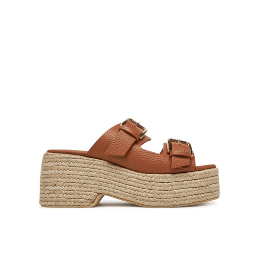 Pollini Espadryle SA28268I0MTD0230 Brązowy ze sklepu MODIVO w kategorii Espadryle damskie - zdjęcie 182675375