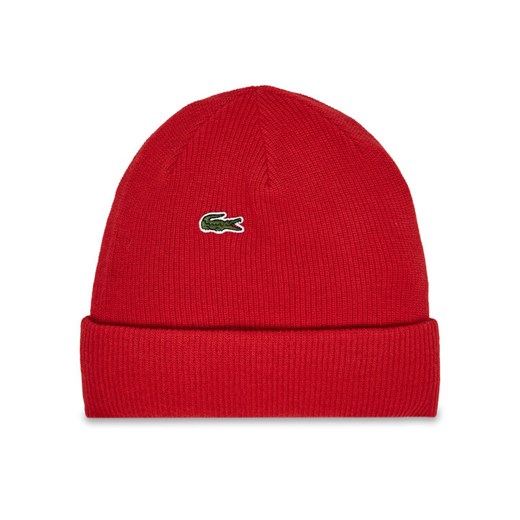 Lacoste Czapka RB0003 Czerwony ze sklepu MODIVO w kategorii Czapki zimowe damskie - zdjęcie 182675437