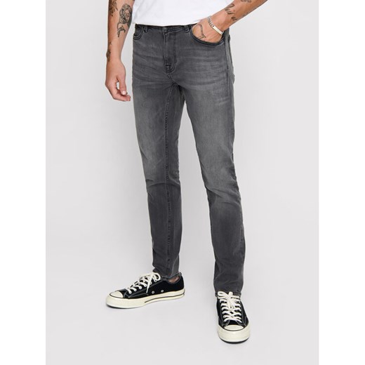 Only & Sons Jeansy Warp 22012051 Szary Skinny Fit ze sklepu MODIVO w kategorii Jeansy męskie - zdjęcie 182675458