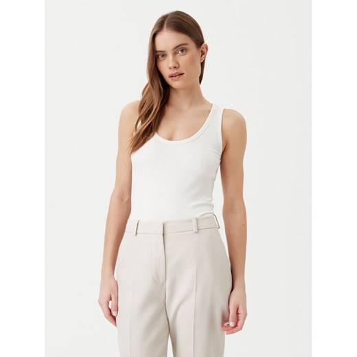 Calvin Klein Top K20K208246 Biały Slim Fit ze sklepu MODIVO w kategorii Bluzki damskie - zdjęcie 182675475