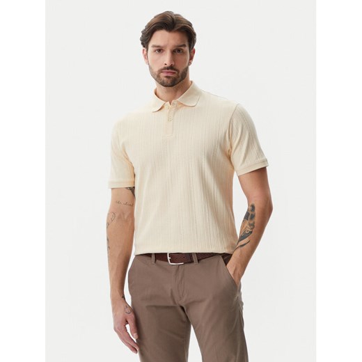 Selected Homme Polo 16094575 Beżowy Regular Fit ze sklepu MODIVO w kategorii T-shirty męskie - zdjęcie 182675498
