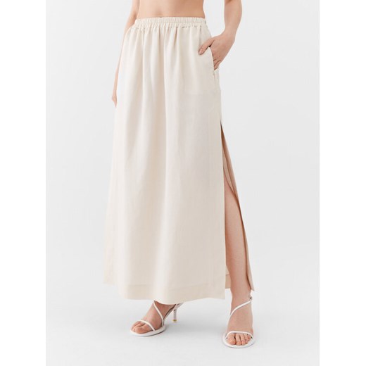 Patrizia Pepe Spódnica maxi 2G0905/A052-W347 Écru Regular Fit ze sklepu MODIVO w kategorii Spódnice - zdjęcie 182675499