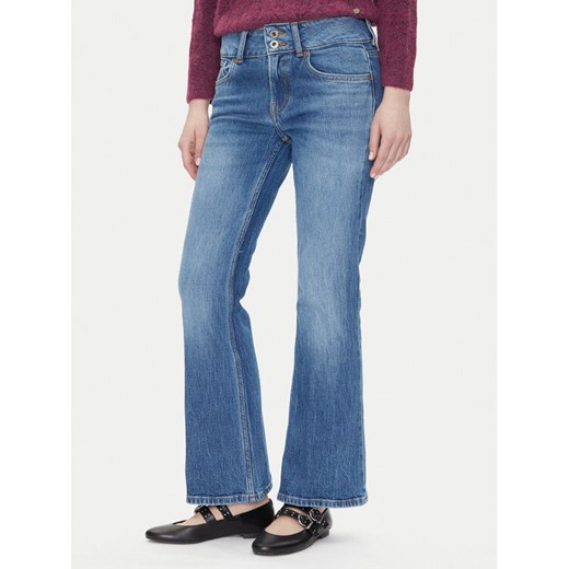 Pepe Jeans Jeansy PL204877 Niebieski Flare Fit ze sklepu MODIVO w kategorii Jeansy damskie - zdjęcie 182675605