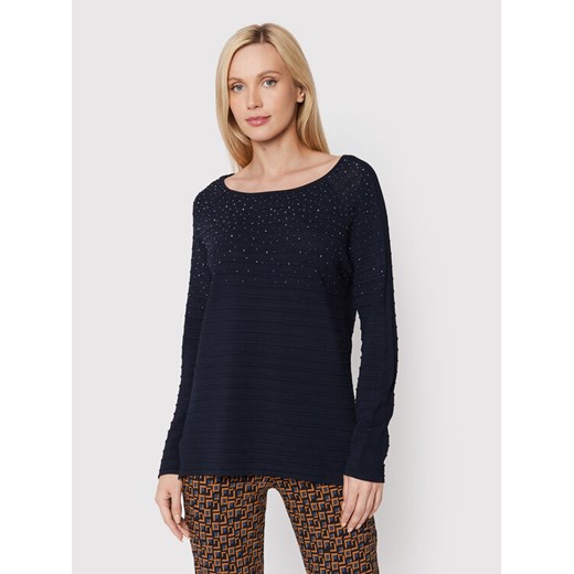 Joseph Ribkoff Bluzka 223955 Granatowy Regular Fit ze sklepu MODIVO w kategorii Bluzki damskie - zdjęcie 182675669