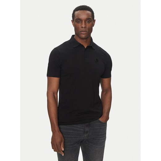 KARL LAGERFELD Polo 745750 500221 Czarny Regular Fit ze sklepu MODIVO w kategorii T-shirty męskie - zdjęcie 182675678