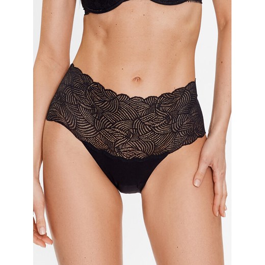 Chantelle Figi klasyczne z wysokim stanem Soft Stretch C11G80 Czarny ze sklepu MODIVO w kategorii Majtki damskie - zdjęcie 182675695