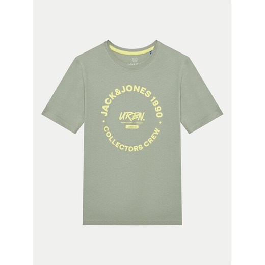 Jack&Jones Junior T-Shirt 12270001 Zielony Regular Fit ze sklepu MODIVO w kategorii T-shirty chłopięce - zdjęcie 182675738