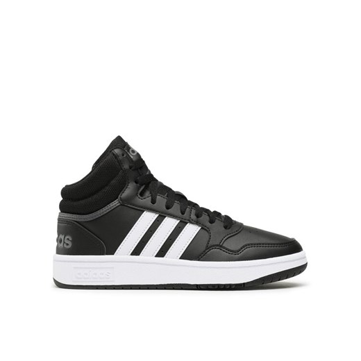 adidas Sneakersy Hoops 3.0 Mid Classic Vintage Shoes GW3020 Czarny ze sklepu MODIVO w kategorii Buty sportowe męskie - zdjęcie 182675758