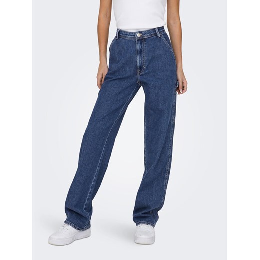 ONLY Jeansy 15271792 Niebieski Straight Fit ze sklepu MODIVO w kategorii Jeansy damskie - zdjęcie 182675818