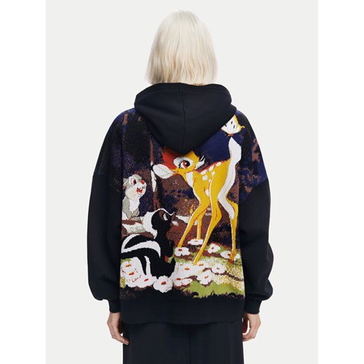 Desigual Bluza Bambi 24WWSK09 Czarny Oversize ze sklepu MODIVO w kategorii Bluzy damskie - zdjęcie 182675886