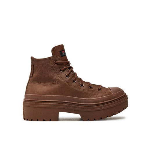 Converse Botki Chuck Taylor All Star A11547C Brązowy ze sklepu MODIVO w kategorii Botki - zdjęcie 182675897