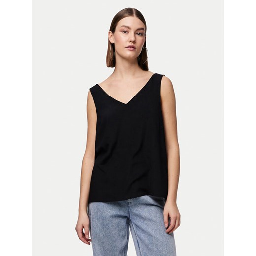 Pieces Top Franan 17146424 Czarny Regular Fit ze sklepu MODIVO w kategorii Bluzki damskie - zdjęcie 182675906