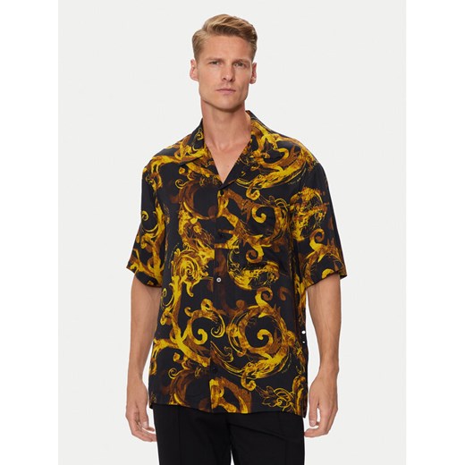 Versace Jeans Couture Koszula 76GAL2B0 Czarny Regular Fit ze sklepu MODIVO w kategorii Koszule męskie - zdjęcie 182675909