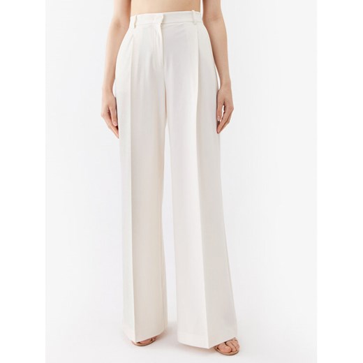 Pinko Spodnie materiałowe Prospero 100157 A0HO Biały Loose Fit ze sklepu MODIVO w kategorii Spodnie damskie - zdjęcie 182675938