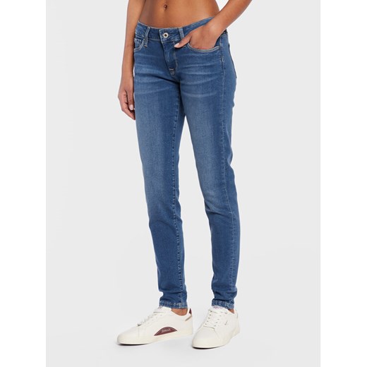 Pepe Jeans Jeansy Soho PL204174 Niebieski Skinny Fit ze sklepu MODIVO w kategorii Jeansy damskie - zdjęcie 182675969