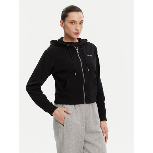 DKNY Bluza DP5J9588 Czarny Regular Fit ze sklepu MODIVO w kategorii Bluzy damskie - zdjęcie 182676095