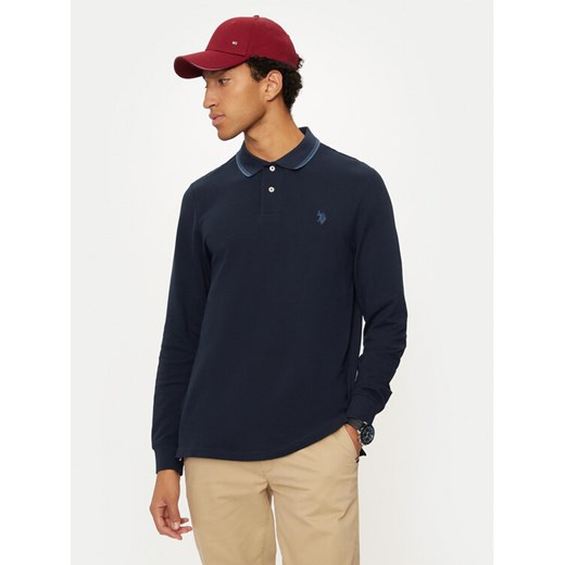 U.S. Polo Assn. Polo MUP2255 Granatowy Regular Fit ze sklepu MODIVO w kategorii T-shirty męskie - zdjęcie 182676117