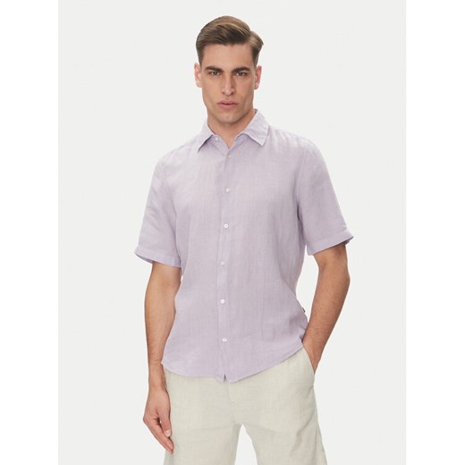 BOSS Koszula 50537382 Fioletowy Regular Fit ze sklepu MODIVO w kategorii Koszule męskie - zdjęcie 182676228
