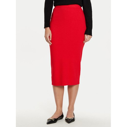Vero Moda Spódnica ołówkowa Fantastic 10320638 Czerwony Slim Fit ze sklepu MODIVO w kategorii Spódnice - zdjęcie 182676235