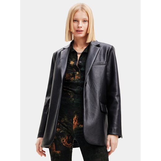 Desigual Marynarka 23WWEWBB Czarny Regular Fit ze sklepu MODIVO w kategorii Marynarki damskie - zdjęcie 182676289