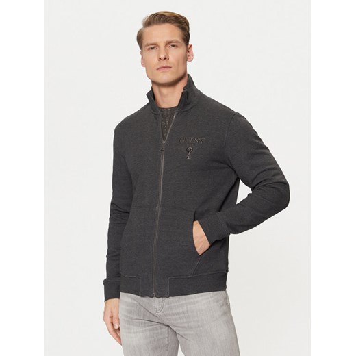 Guess Bluza M5RQ80 KCN01 Szary Regular Fit ze sklepu MODIVO w kategorii Bluzy męskie - zdjęcie 182676296