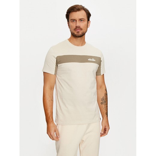 Ellesse T-Shirt Baloncieri Tee SHX20952 Beżowy Regular Fit ze sklepu MODIVO w kategorii T-shirty męskie - zdjęcie 182676346