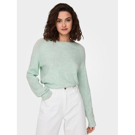 ONLY Sweter Rica 15204279 Zielony Regular Fit ze sklepu MODIVO w kategorii Swetry damskie - zdjęcie 182676366