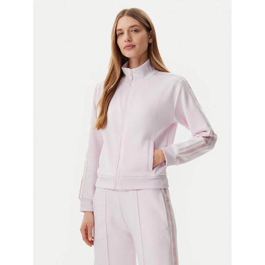 Guess Bluza V5GQ18 KCRU2 Różowy Regular Fit ze sklepu MODIVO w kategorii Bluzy damskie - zdjęcie 182676375