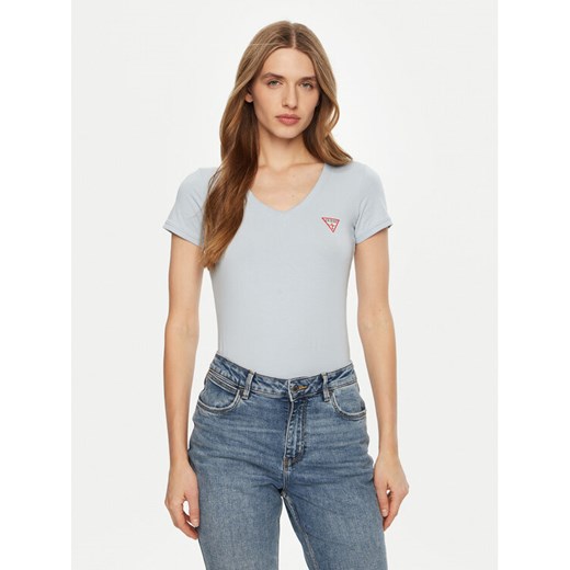 Guess T-Shirt 159539 Zielony Classic Fit ze sklepu MODIVO w kategorii Bluzki damskie - zdjęcie 182676448