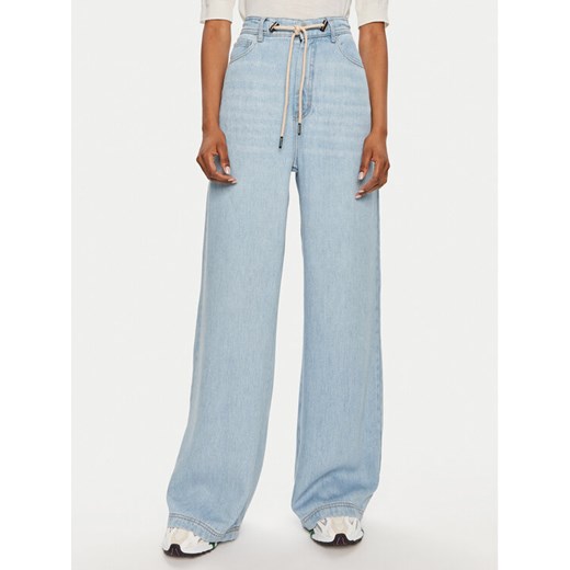 Munthe Jeansy Obey 242140524206 Niebieski Wide Leg ze sklepu MODIVO w kategorii Jeansy damskie - zdjęcie 182676465