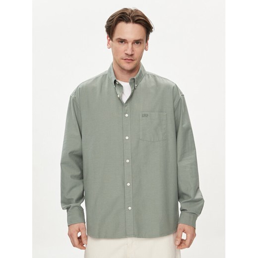 Gap Koszula 887258-03 Szary Regular Fit ze sklepu MODIVO w kategorii Koszule męskie - zdjęcie 182676529