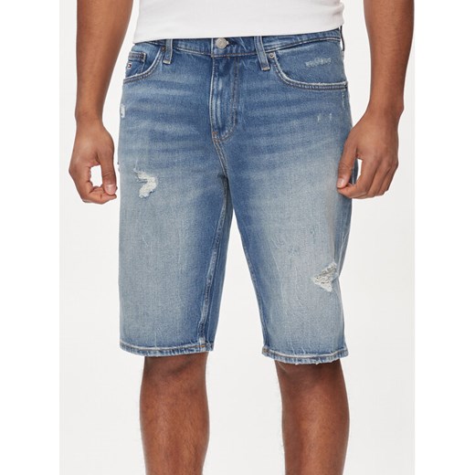 Tommy Jeans Szorty jeansowe Ryan DM0DM19453 Niebieski Slim Fit ze sklepu MODIVO w kategorii Spodenki męskie - zdjęcie 182676558