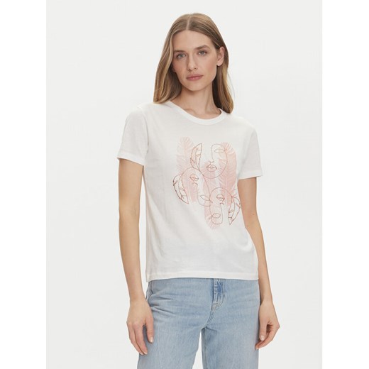 JDY T-Shirt Michigan 15311702 Biały Regular Fit ze sklepu MODIVO w kategorii Bluzki damskie - zdjęcie 182676569