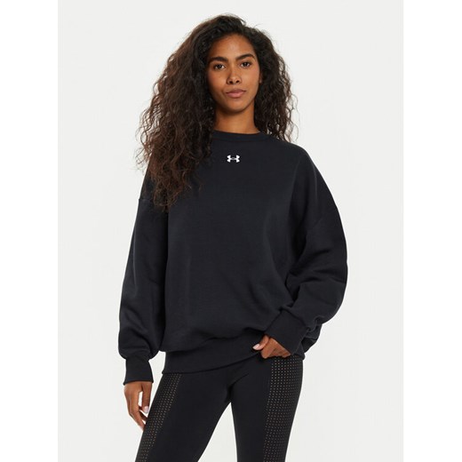 Under Armour Bluza UA Rival Fleece 1386463 Czarny Oversize ze sklepu MODIVO w kategorii Bluzy damskie - zdjęcie 182676678