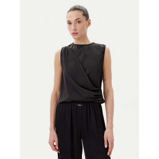 Eleh Bluzka ESS250183 Czarny Regular Fit ze sklepu MODIVO w kategorii Bluzki damskie - zdjęcie 182676688