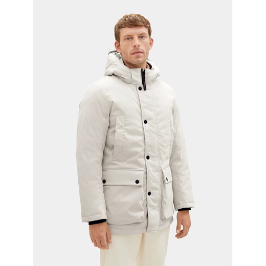 Tom Tailor Kurtka przejściowa 1037347 Écru Regular Fit ze sklepu MODIVO w kategorii Kurtki męskie - zdjęcie 182676726