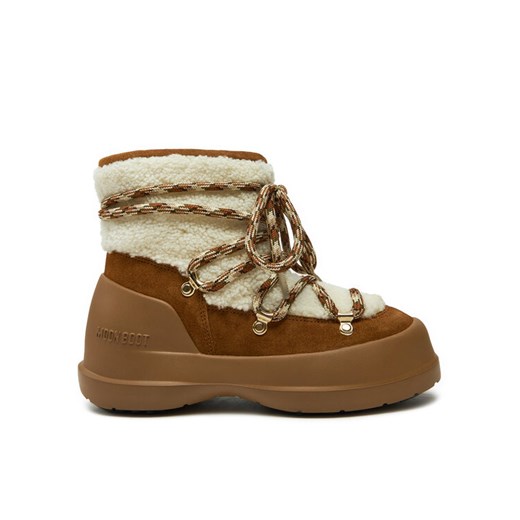 Moon Boot Śniegowce Luna Boot Shearling 80D2480020 Brązowy ze sklepu MODIVO w kategorii Śniegowce damskie - zdjęcie 182676787