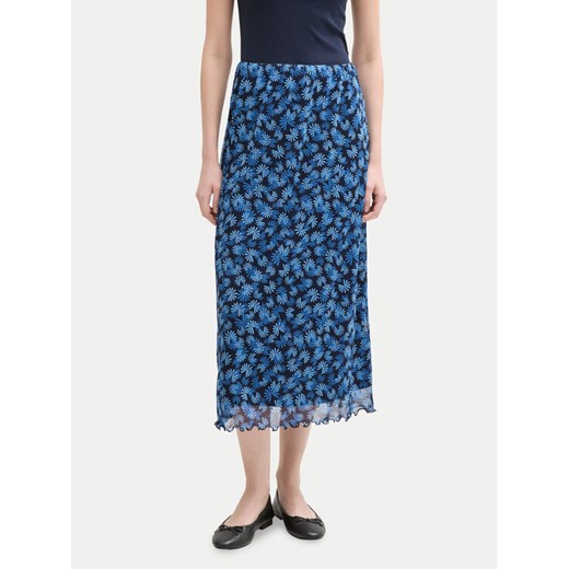 Tom Tailor Denim Spódnica midi 1045502 Niebieski Regular Fit ze sklepu MODIVO w kategorii Spódnice - zdjęcie 182676815