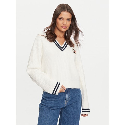Tommy Jeans Sweter DW0DW19685 Écru Regular Fit Tommy Jeans S MODIVO