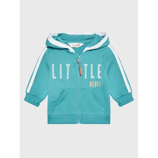 Coccodrillo Bluza WC2132401HUG Turkusowy Regular Fit ze sklepu MODIVO w kategorii Bluzy i swetry - zdjęcie 182676827