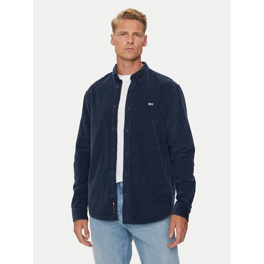 Tommy Jeans Koszula Corduroy DM0DM20461 Granatowy Regular Fit ze sklepu MODIVO w kategorii Koszule męskie - zdjęcie 182676965
