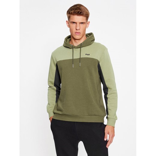 Fila Bluza FAM0501 Zielony Regular Fit ze sklepu MODIVO w kategorii Bluzy męskie - zdjęcie 182677038