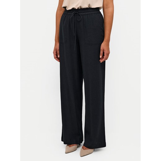 Kaffe Spodnie materiałowe Milia 10508314 Czarny Loose Fit ze sklepu MODIVO w kategorii Spodnie damskie - zdjęcie 182677099